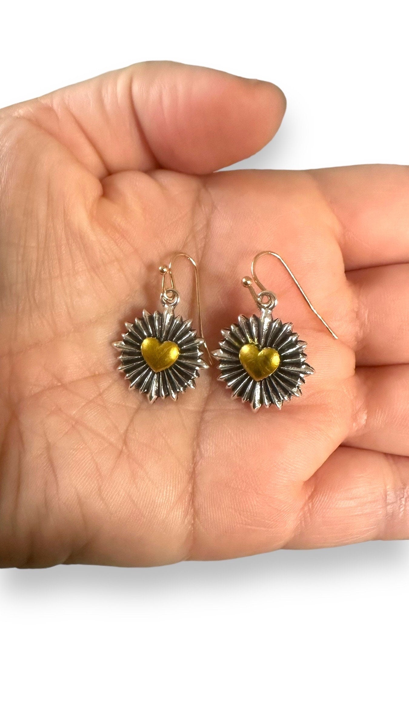 Heart Burst Minimalist Earrings