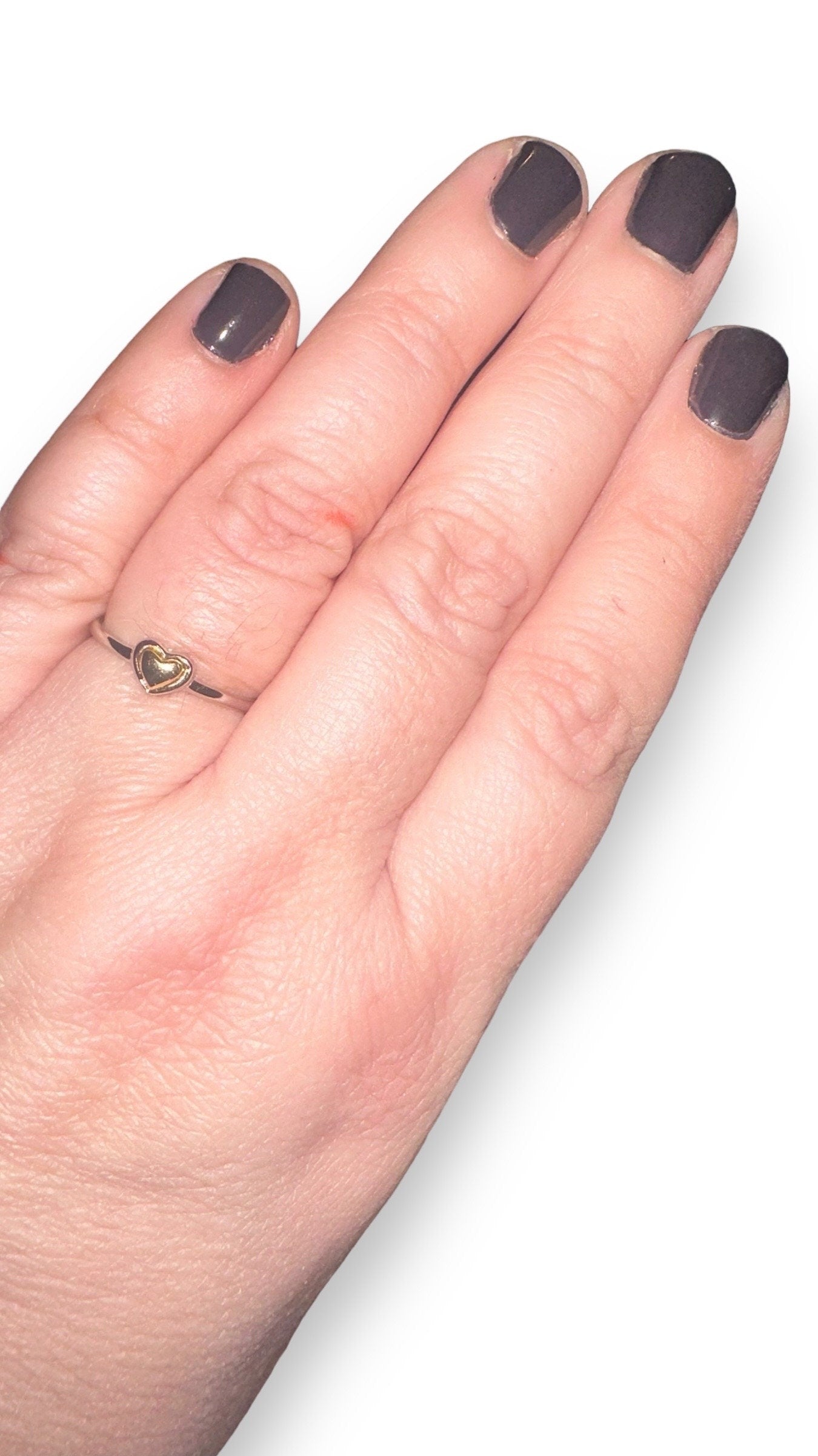 Two Toned Heart Ring