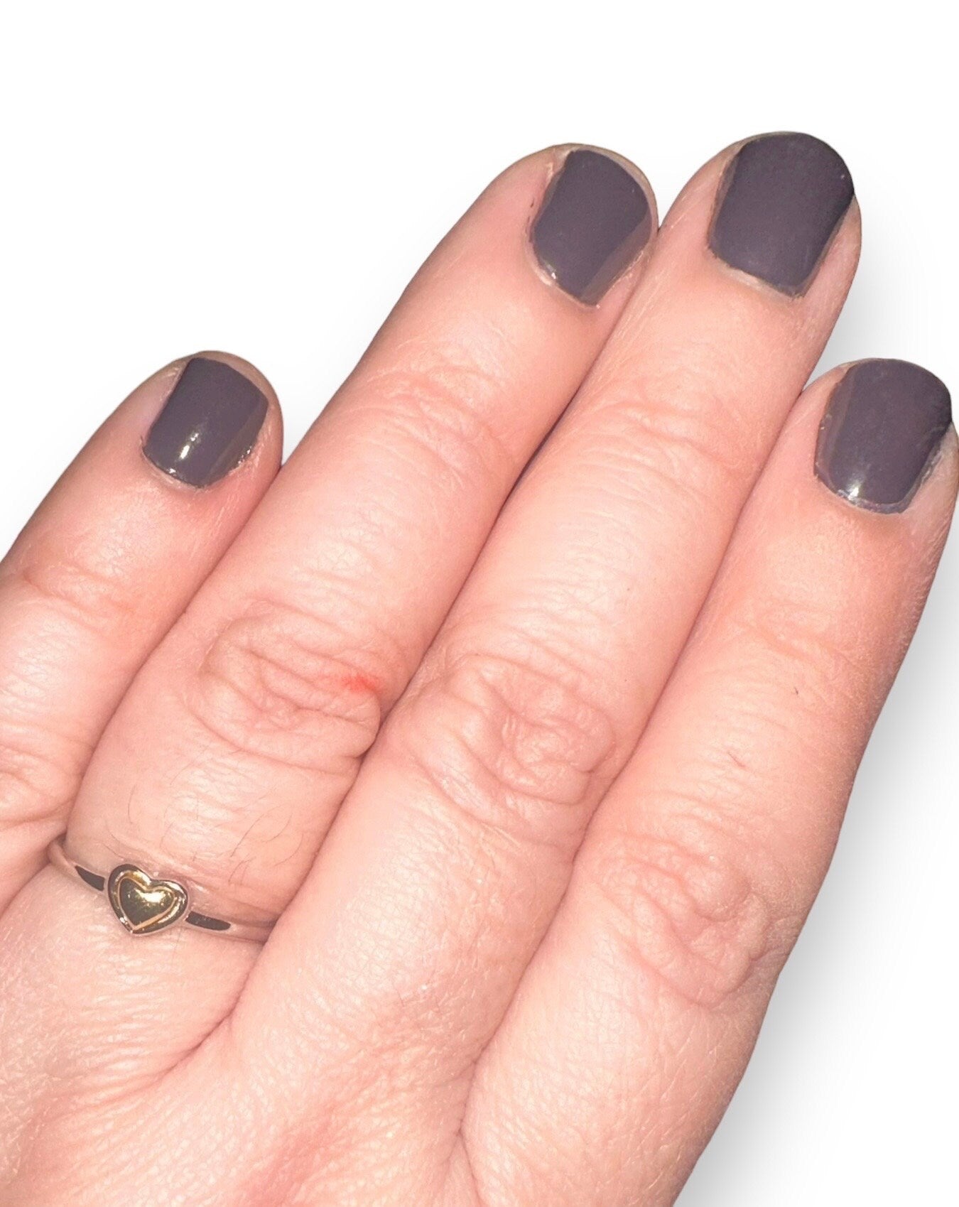Two Toned  Heart Ring