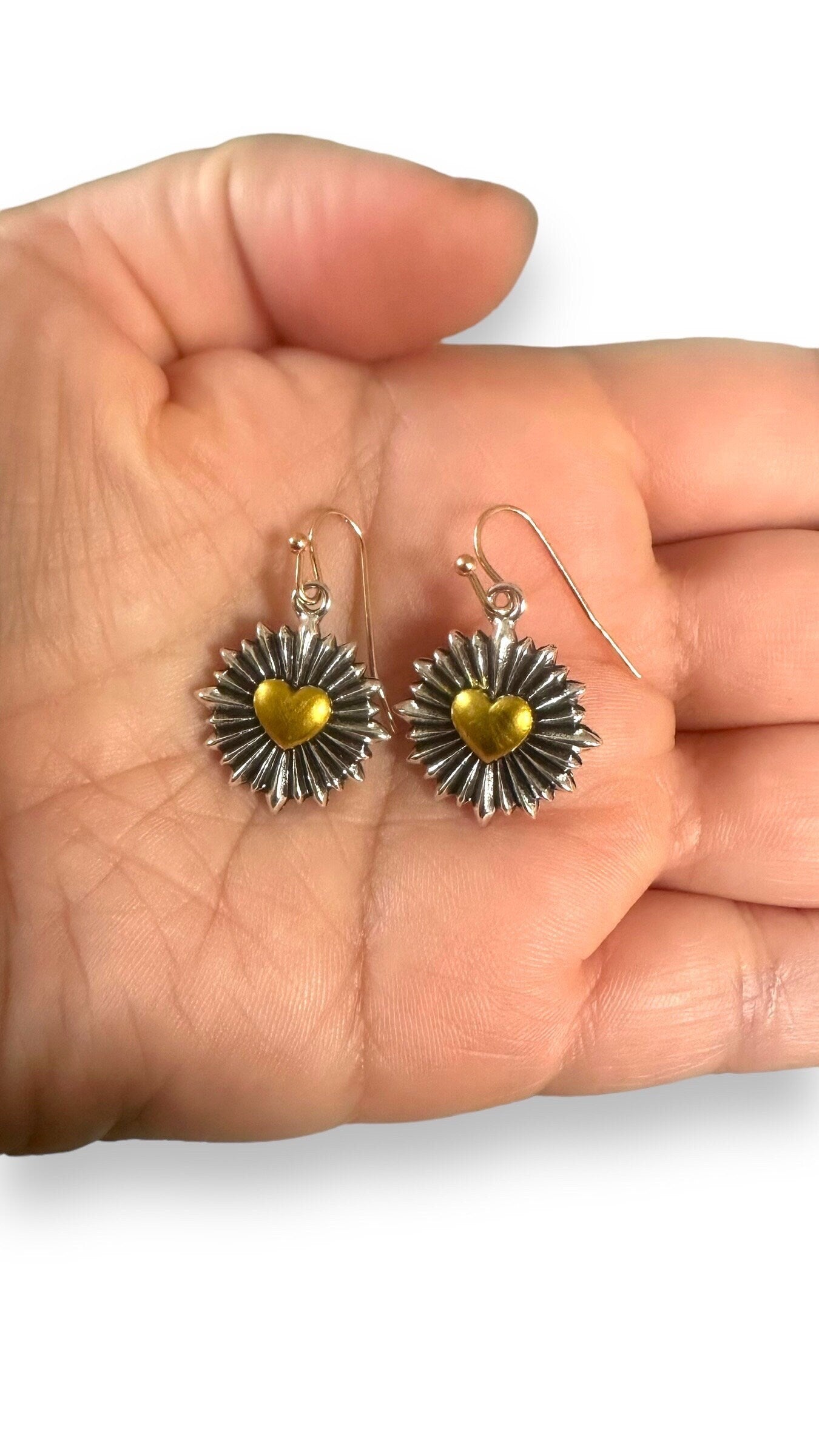 Heart Burst Minimalist Earrings