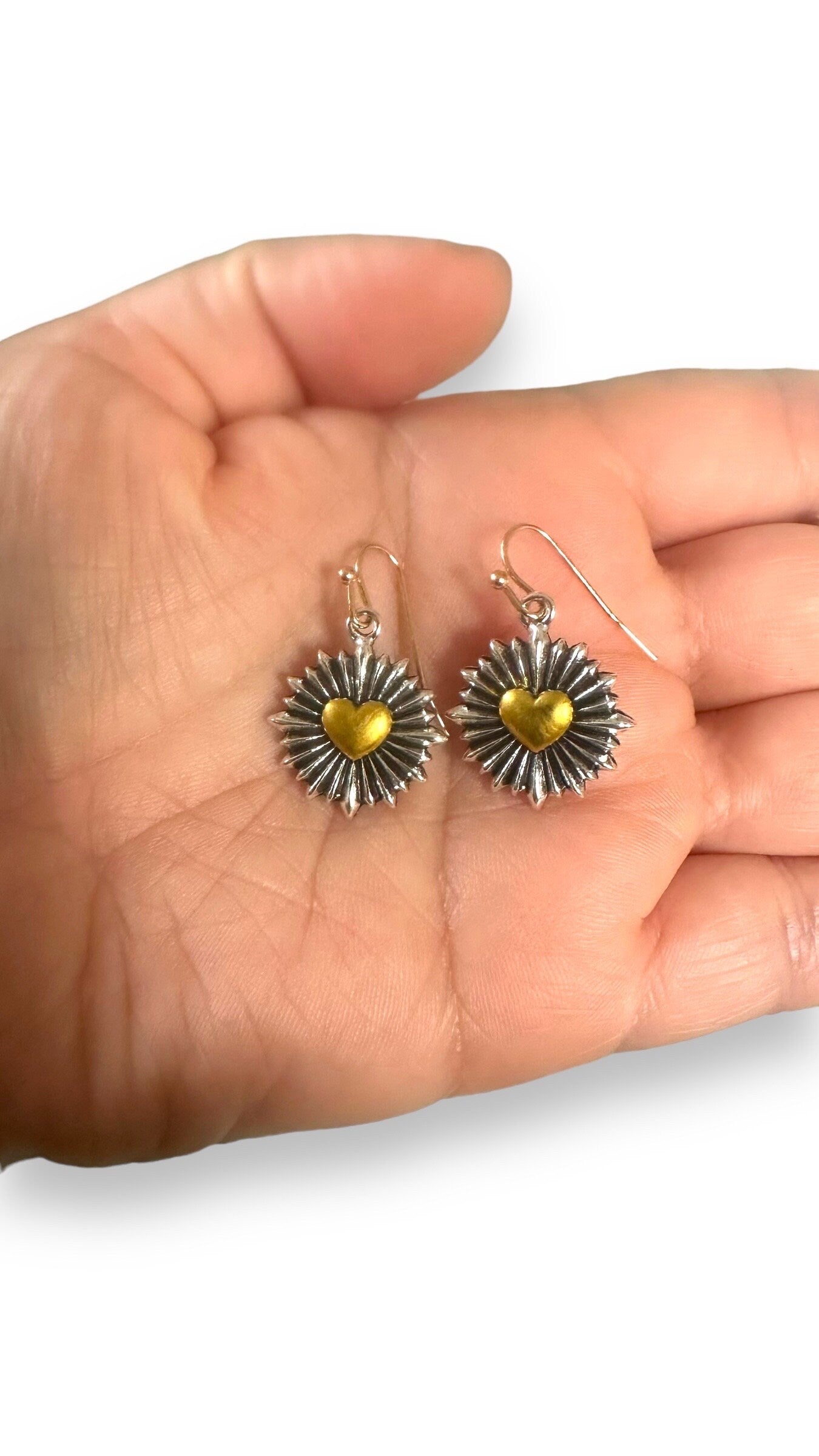 Heart Burst Minimalist Earrings