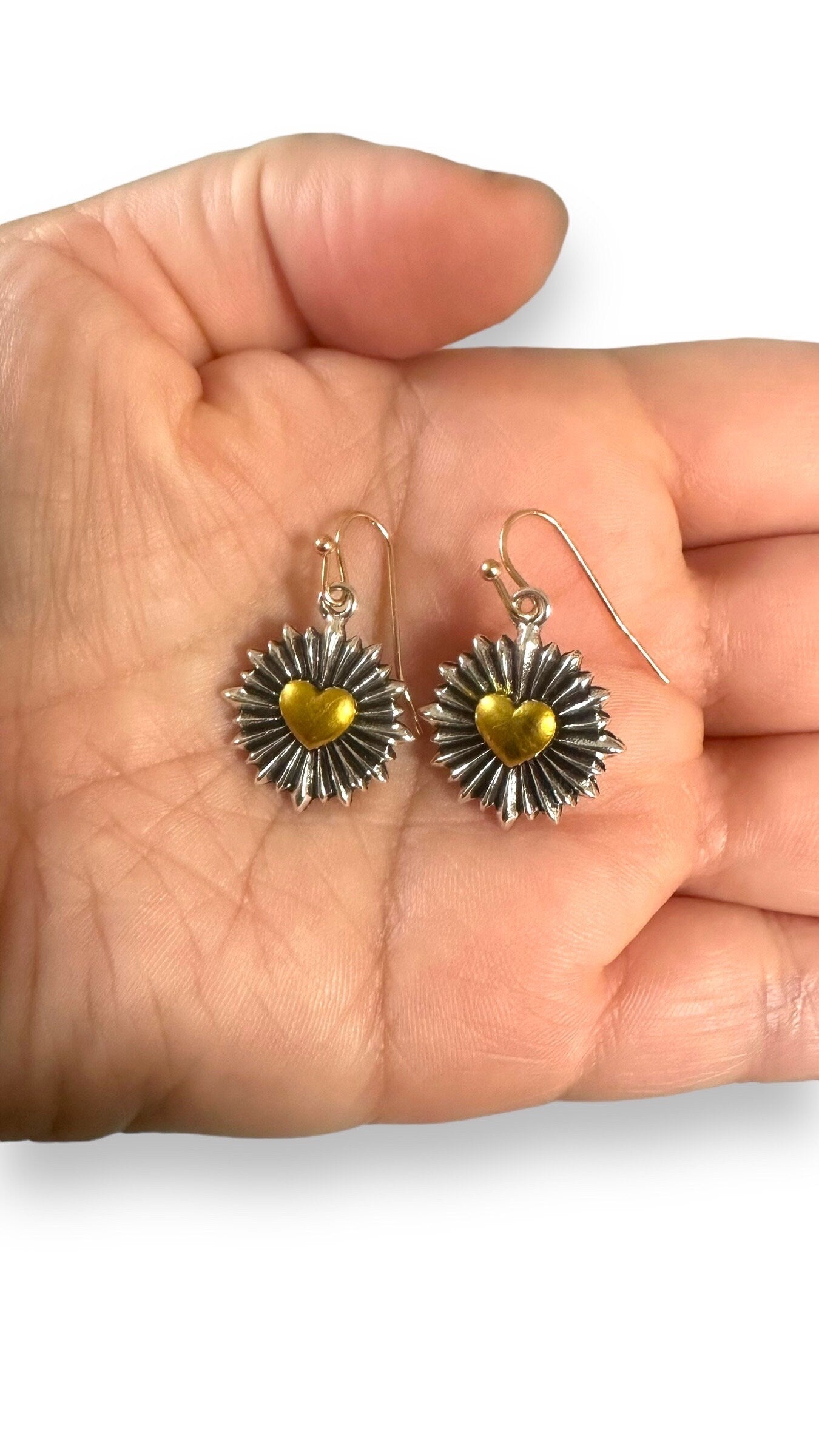 Heart Burst Minimalist Earrings